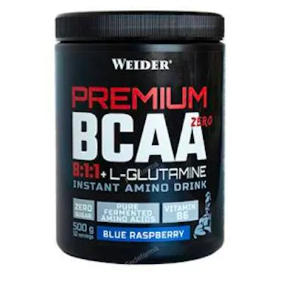 Weiderpremium bcaa+l-glutamina blueraspberry 500 g, Weider