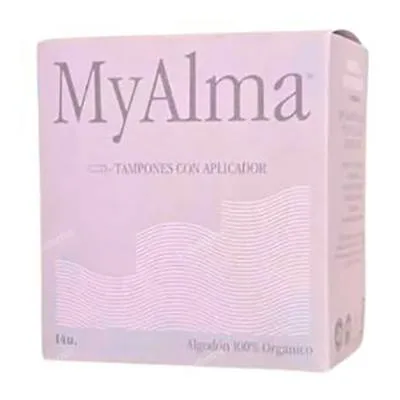 Tampones regular con aplicador 100% algodón orgánico 14 uds., Myalma