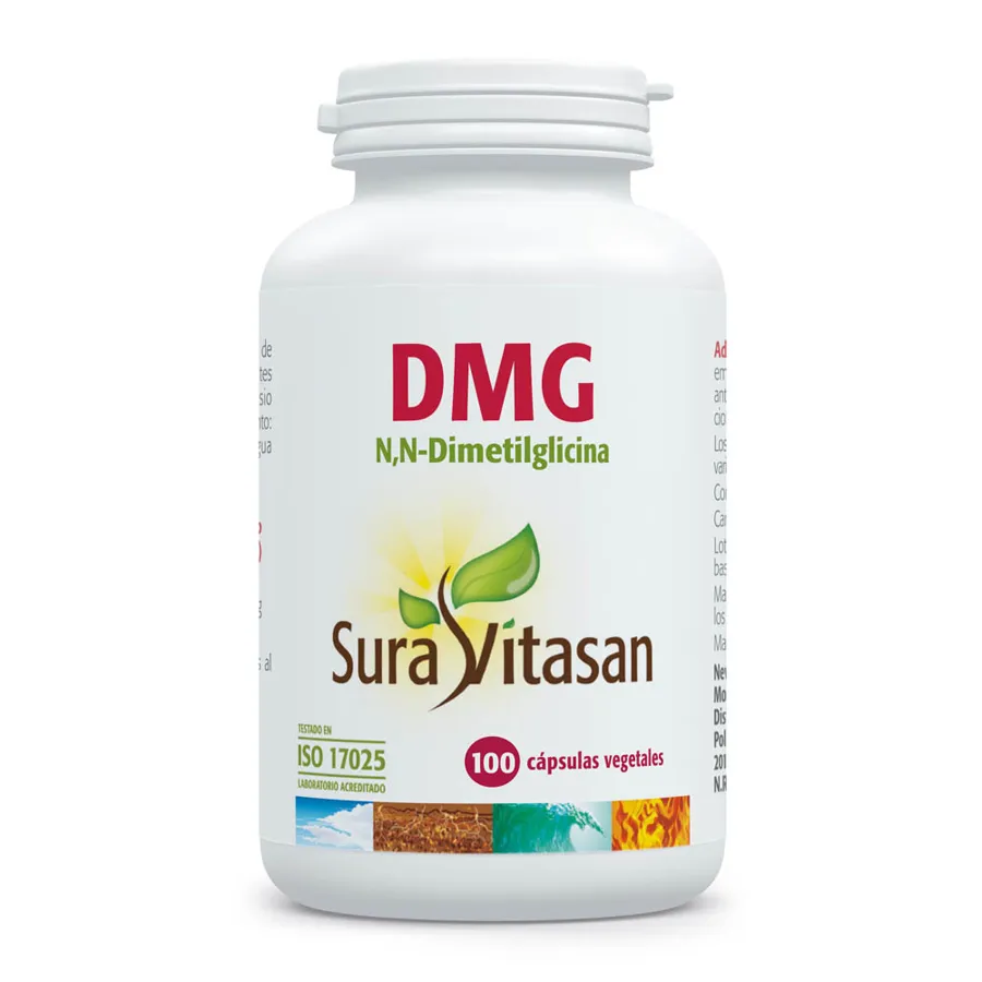 Dmg n-dimetilglicina 125 mg 100 cápsulas, Sura Vitasan