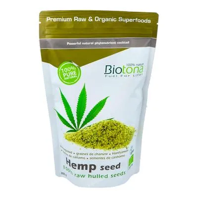 Hemp seed cañamo semillas BIO 300 g, Biotona
