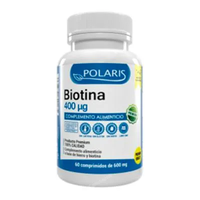 Biotina 400 mcg 60 comprimidos, Polaris