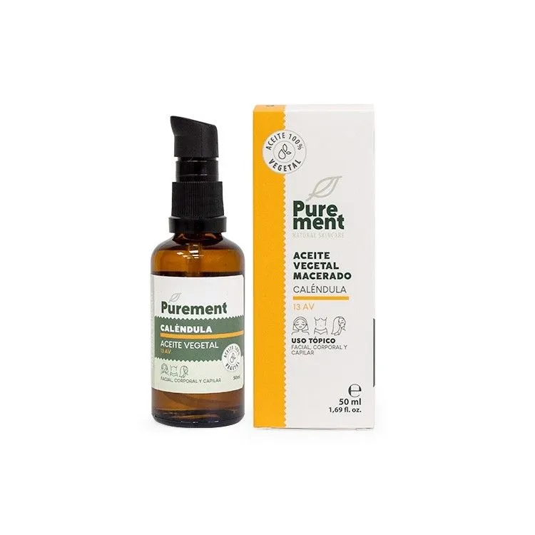 Aceite vegetal macerado de Caléndula BIO 50 ml, Purement