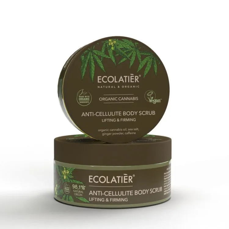 Exfoliante Corporal Anticelulítico Lifting y Firmeza Cannabis BIO, Ecolatier