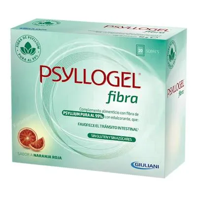 Psyllogel fibra naranja roja 20 sobres, Boiron