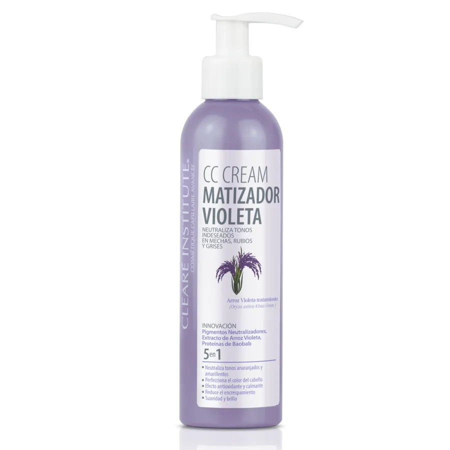 Matizador violeta cc cream 200 ml, Cleare Institute