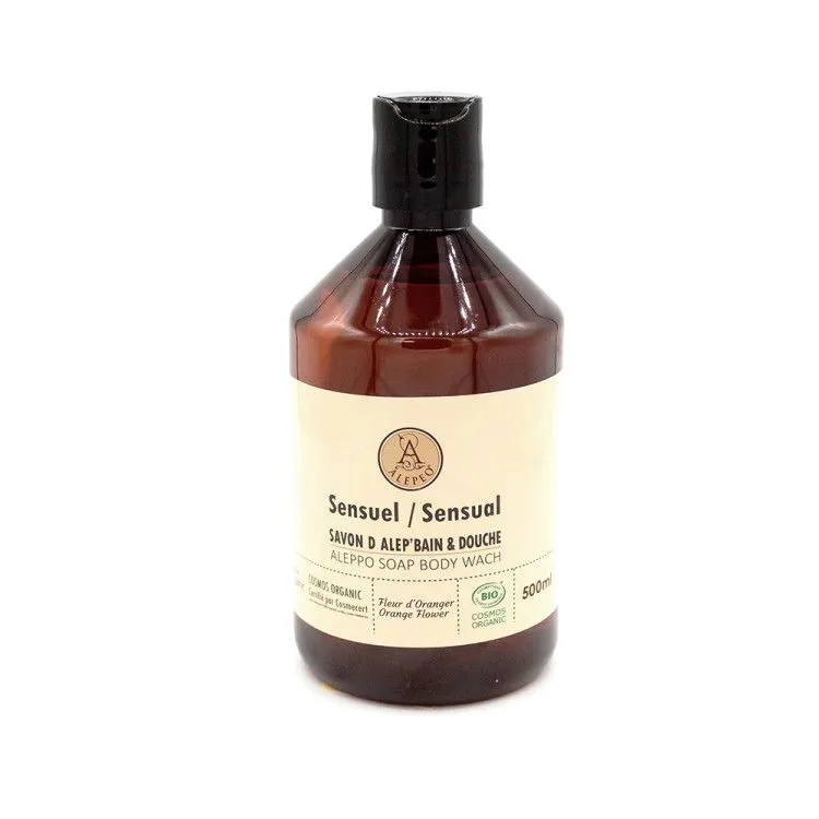 Sapone liquido al Fiore d'Arancio "Sensual" 500 ml, Alepeo