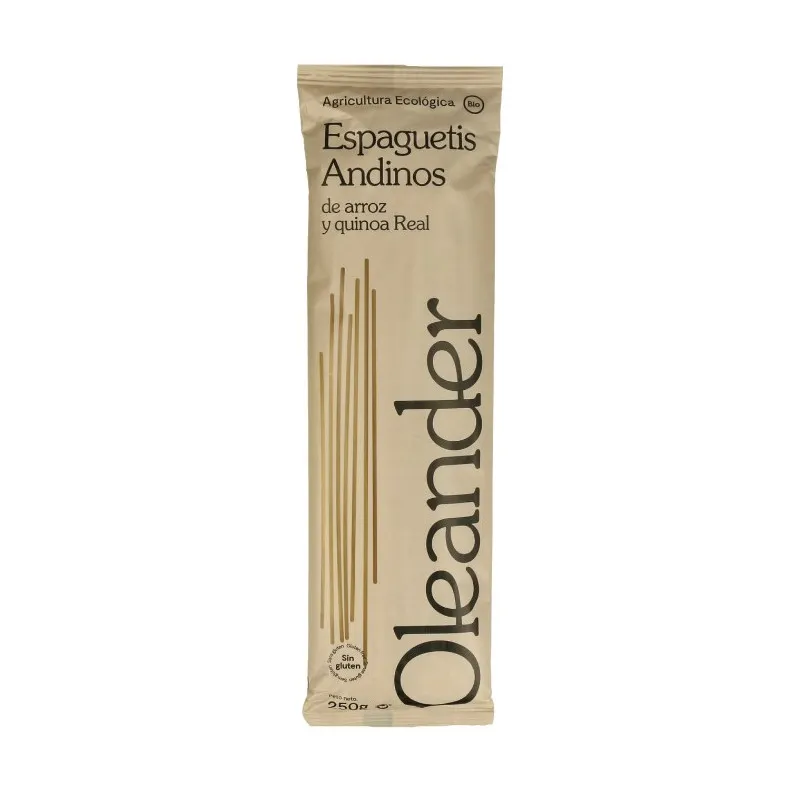 Espaguetis andinos arroz quinoa BIO 250 g, Oleander