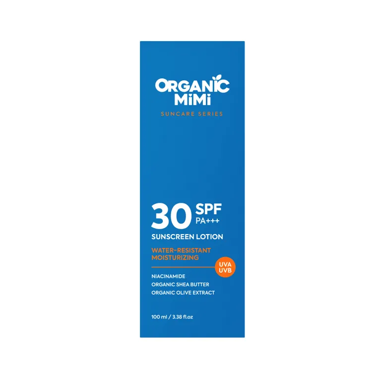 Protetor solar loção SPF 30 rosto e corpo 100 ml, Organic Mimi