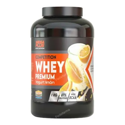 Whey premium competition yogurt limón 1 kg, Mega Plus