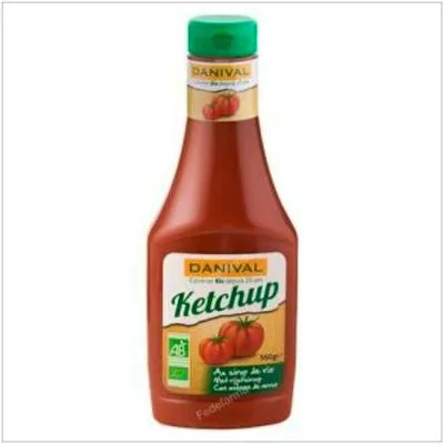Ketchup sin azúcar BIO 560 g, Danival