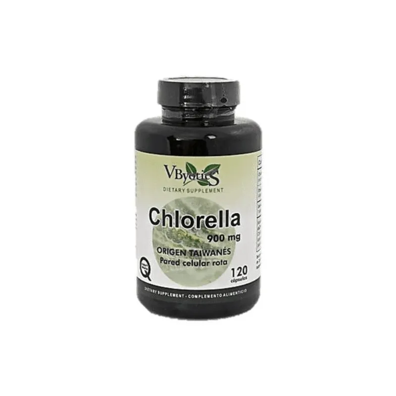 Chlorella 900 mg 120 cápsulas, Vbyotics