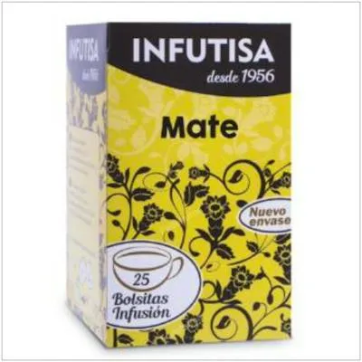 Infusión de mate 25 bolsitas, Infutisa