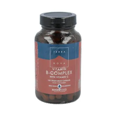B-complex con vit-c 100 cápsulas vegetales, Terranova