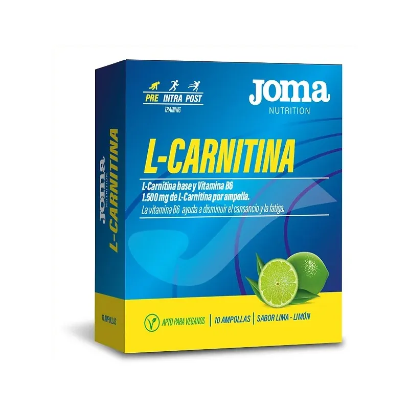 L-carnitina sabor lima limón joma 10 ampollas, Joma Nutrition