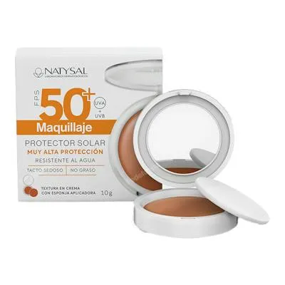 Maquillaje crema SPF50+ polvera 10 g, Natysal