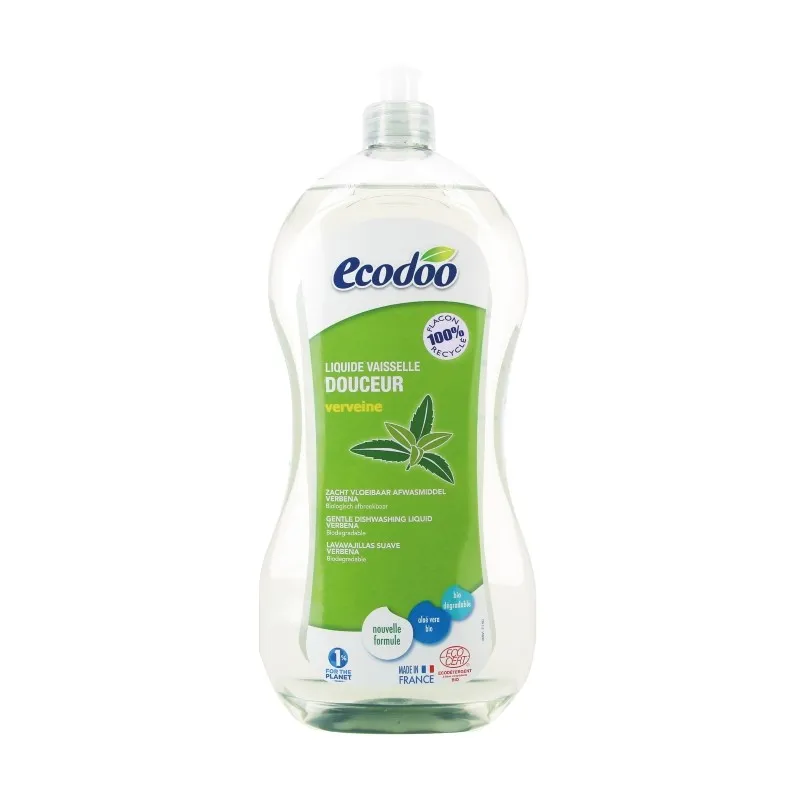Gentle hand dishwashing liquid verbena 1 l, Ecodoo