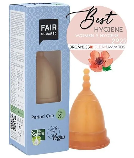 Copa menstrual látex natural XL, Fair Squared