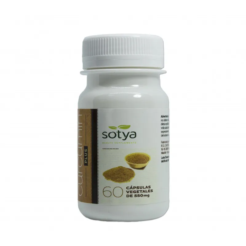 Cúrcuma+pimienta 60 cápsulas, Sotya
