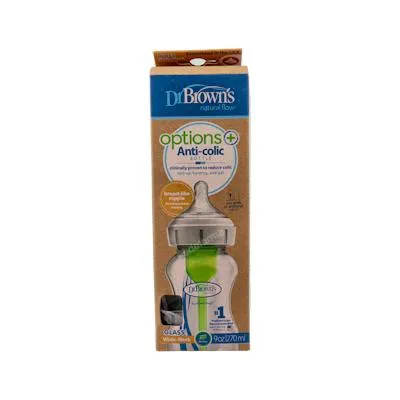 Biberão options b/larga sili redon +0 ml 270 ml, Dr. Brown´s