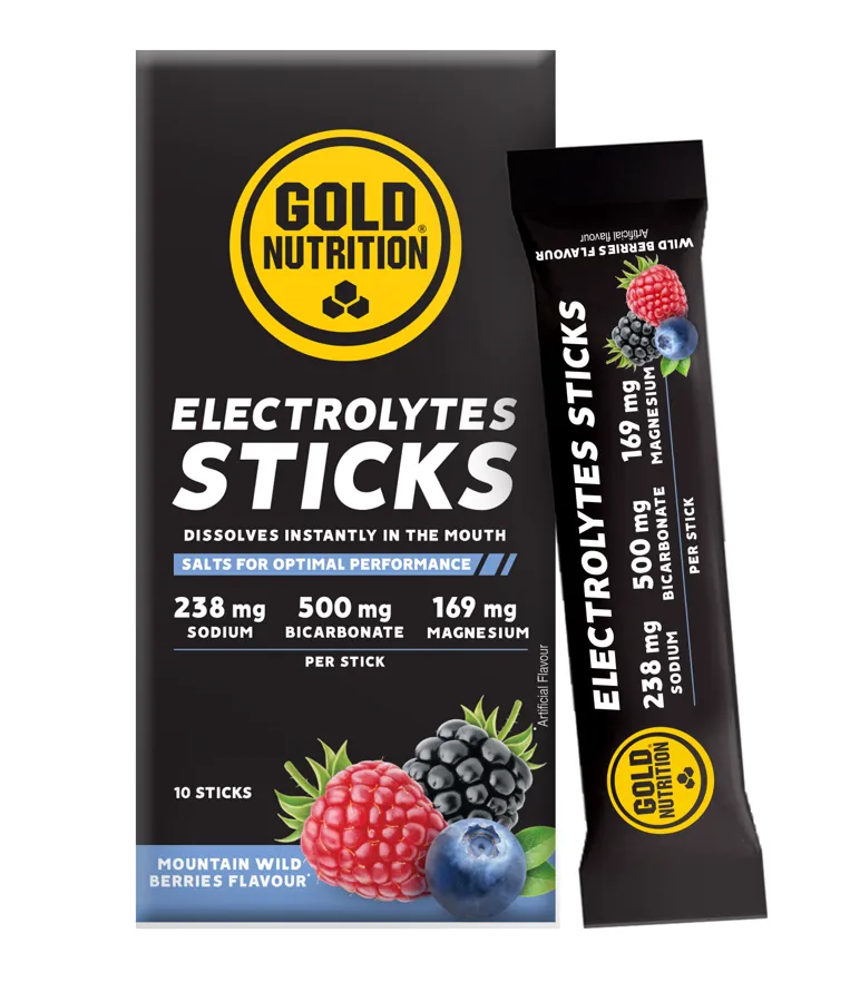 Electrolytes wild berries 10 sticks, Gold Nutrition