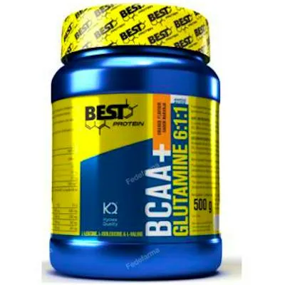 Bcaa+glutamina naranja 500 g, Best Protein