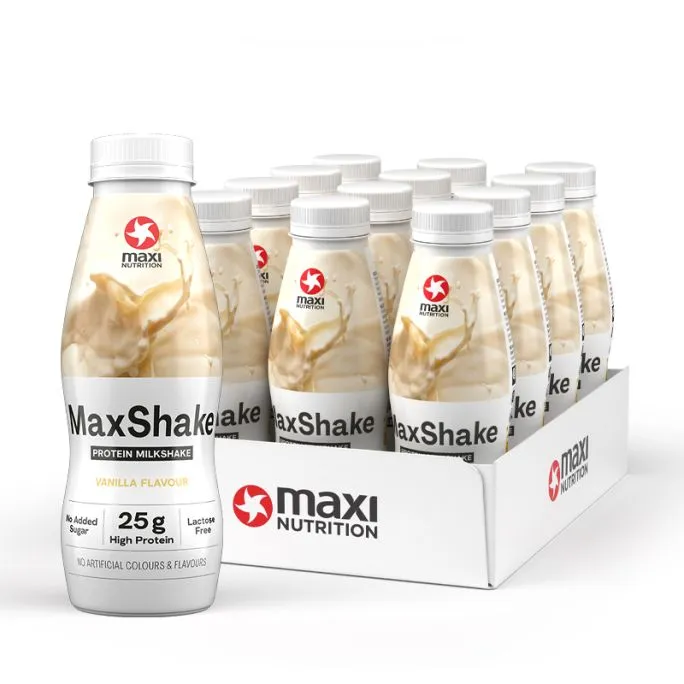 Maxshake Protein Milkshake Vanilla 330 ml, Maxi Nutricion