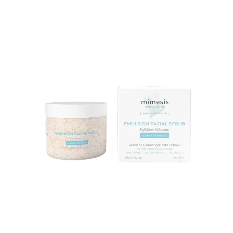 Exfoliante hidratante emulsion facial scrub 100 ml, Mimesis Sensations