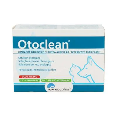 Otoclean ear cleaner 18 BOTTLES vet 5 ml, Ecuphar Vet