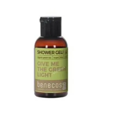 Gel de baño té verde mini viaje BIO 50 ml, Benecos