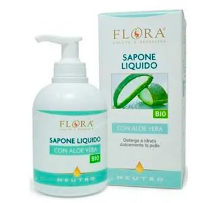 Jabón líquido neutro BIO 200 ml, Flora