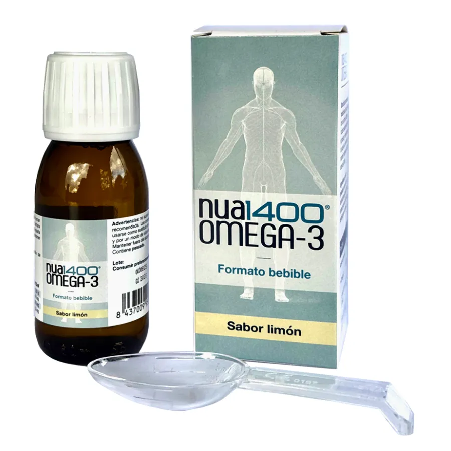 Nua1400 Omega 3 Bebible sabor a limón 60 ml, Nua Biological · imagen 3