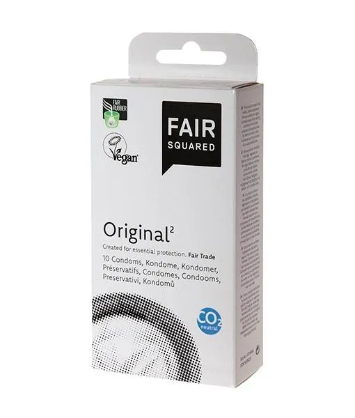 Preservativos Original látex natural, Fair Squared