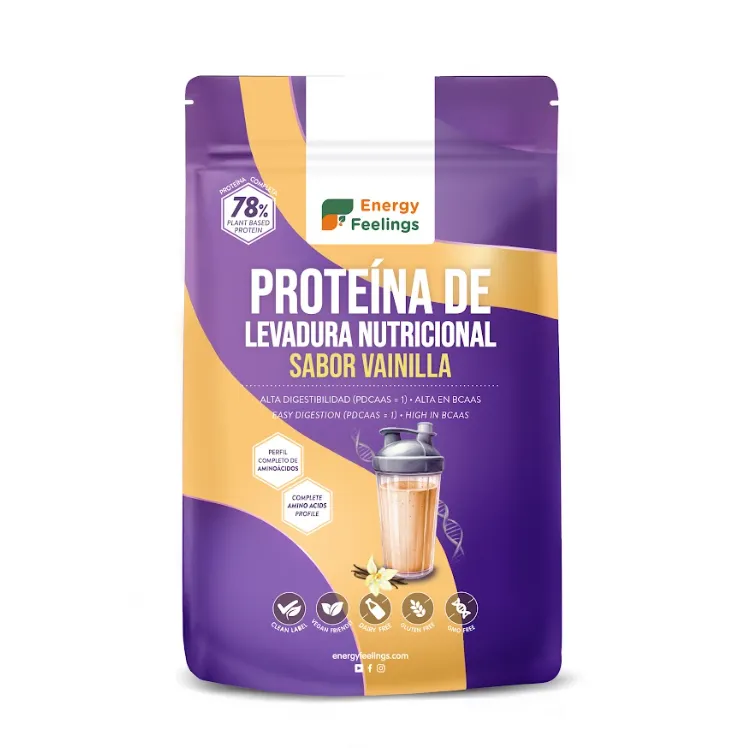Proteína de levadura nutricional con vainilla 50, Energy Feelings