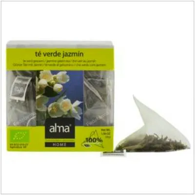 Grüner Tee Jasmin Aufguss BIO 15 Pyramidenbeutel, Alma Home
