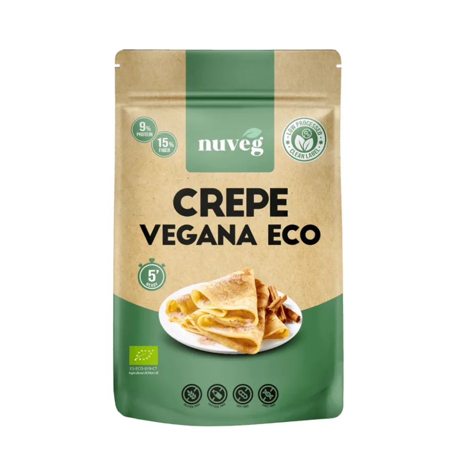 Crepe vegana sin gluten BIO 200 g, Nuveg