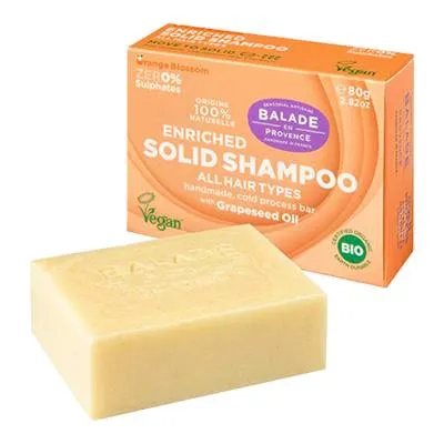 Champú solido enriquecido cabello seco BIO 40 g, Balade En Provence