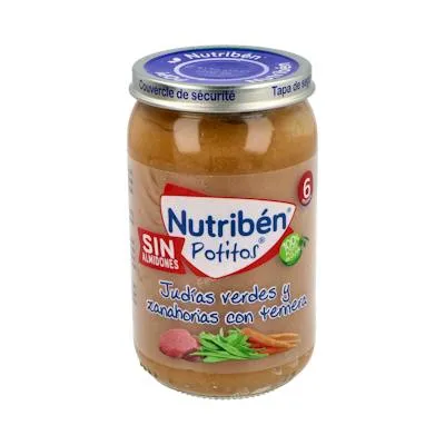 Potito ternera-judias v-zanahoria 235 g, Nutriben
