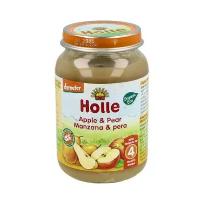 Potito manzana y pera 4meses demeter 190 g, Holle