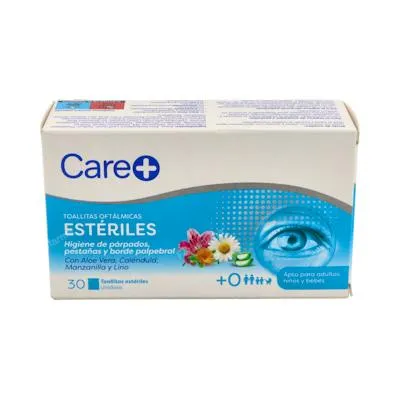 Toallitas oftalm stada est 30 uds., Care+