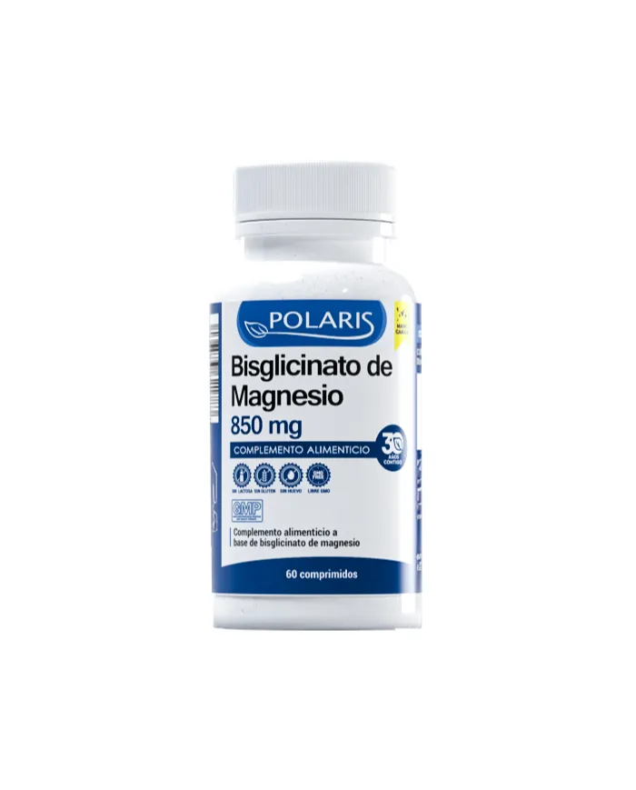 Bisglicinato de magnésio 850 mg 60 comprimidos, Polaris