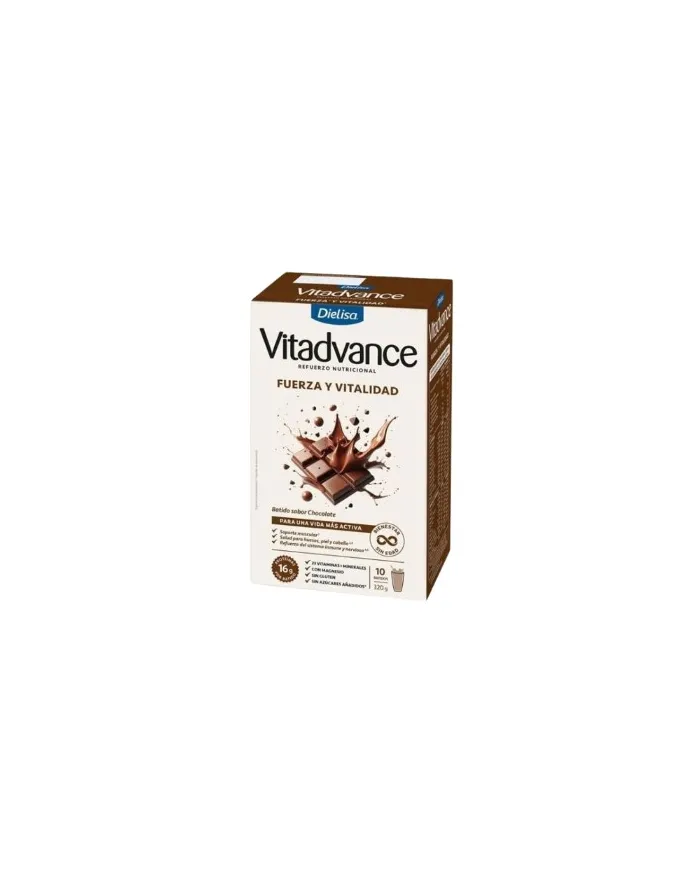 Batido chocolate 320 g 10 sobres, Vitadvance