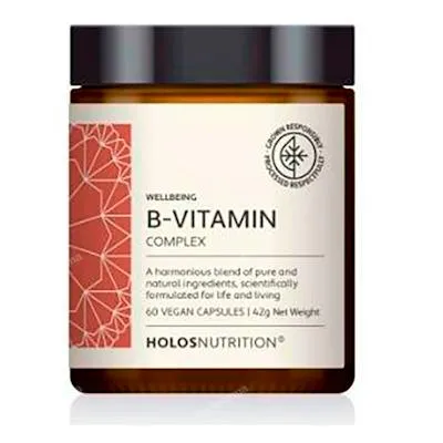 B-vitamin complex 60 cápsulas vegetales, Holos Nutrition