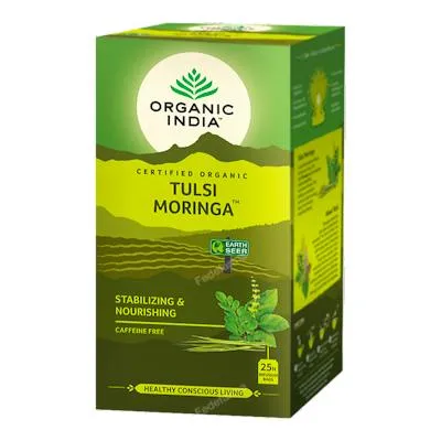 Tulsi moringa infusión ayurvedica 25 bolsas, Organic India