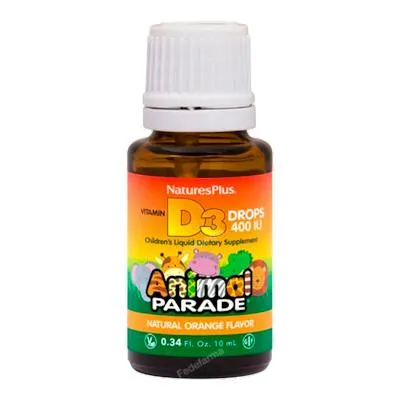 Animal parade 400IU vitamina D3 gotas 10 ml, Natures Plus