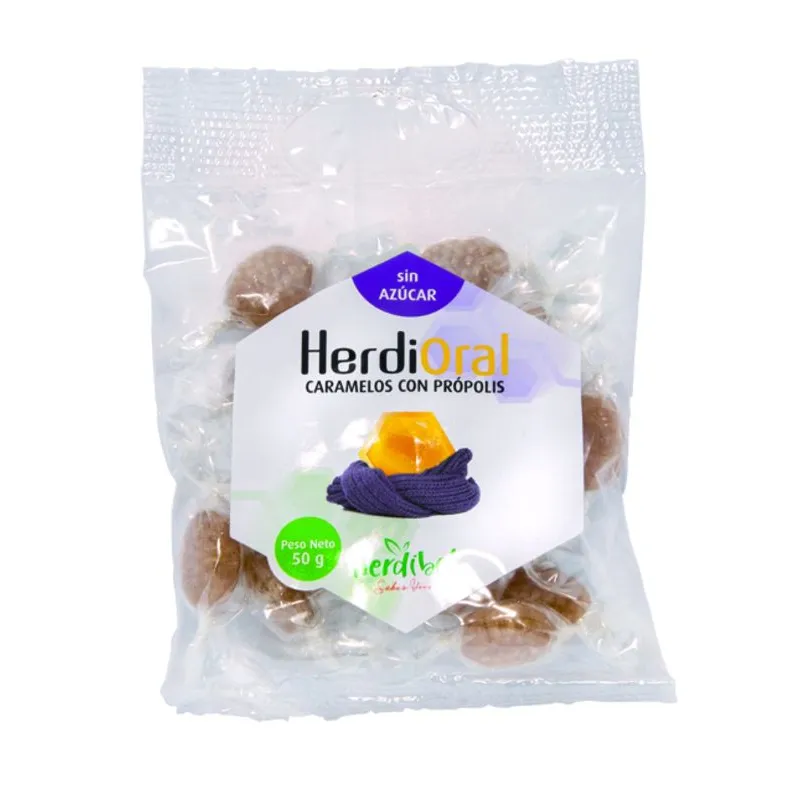 Caramel au propolis Herdioral sans sucre 50 g, Herdibel