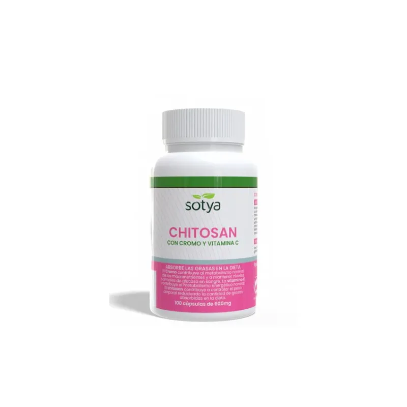 Chitosan con cromo vitamina c 100 cápsulas, Sotya