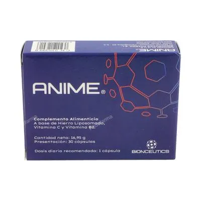 Anime 30 cápsulas, Bionceutics