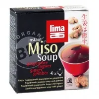 Sopa instant miso jengibre 4 x 15 g, Lima