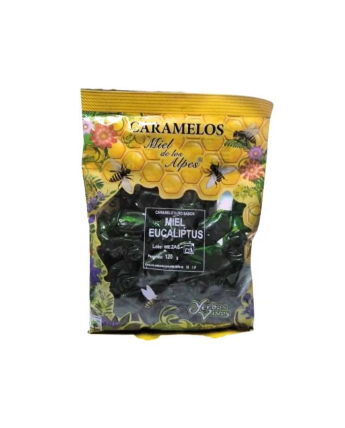 Caramelos miel eucaliptus 120 g, Miel De Los Alpes