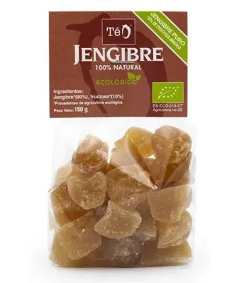 Jengibre 100% natural (sin azúcar) -TEO BIO 150 g, Teo Bio